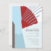 Colour Block Wedding Rehearsal Dinner Winter ID740 Kaart (Voorkant)
