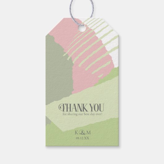 Colour Block Wedding Spring ID740 Cadeaulabel (Voorkant)