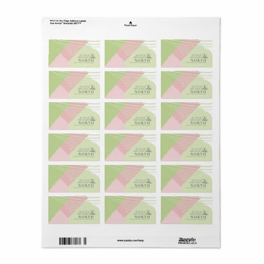 Colour Block Wedding Spring ID740 Etiket (Full Sheet)