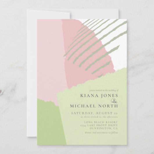Colour Block Wedding Spring ID740 Kaart (Voorkant)