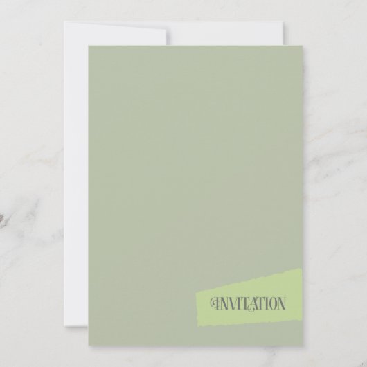 Colour Block Wedding Spring ID740 Kaart (Achterkant)