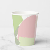 Colour Block Wedding Spring ID740 Papieren Bekers (Achterkant)