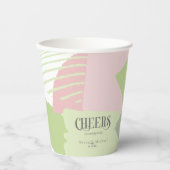 Colour Block Wedding Spring ID740 Papieren Bekers (Voorkant)