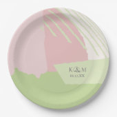 Colour Block Wedding Spring ID740 Papieren Bordje (Voorkant)