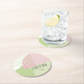 Colour Block Wedding Spring ID740 Ronde Kartonnen Onderzetter (Insitu)