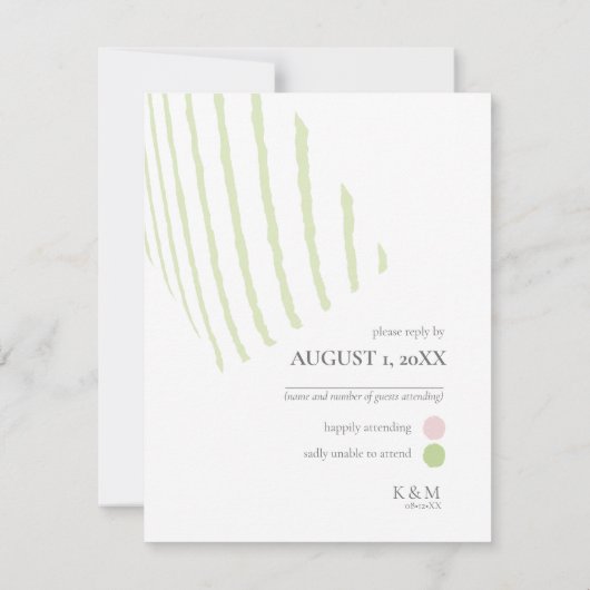 Colour Block Wedding Spring ID740 RSVP Kaartje (Achterkant)