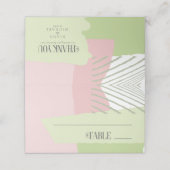 Colour Block Wedding Table Spring ID740 Plaatskaartje (Buitenkant ongevouwen)