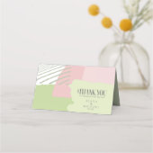 Colour Block Wedding Table Spring ID740 Plaatskaartje (Achterkant)