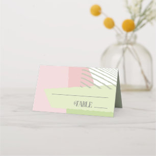 Colour Block Wedding Table Spring ID740 Plaatskaartje
