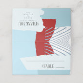 Colour Block Wedding Table Winter ID740 Plaatskaartje (Buitenkant ongevouwen)