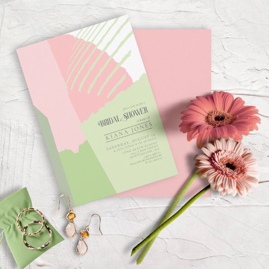 Colour Block Wedding Vrijgezellenfeest Spring ID74 Kaart