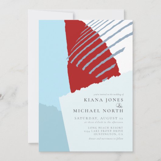 Colour Block Wedding Winter ID740 Kaart (Voorkant)