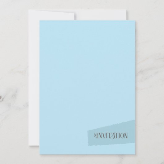 Colour Block Wedding Winter ID740 Kaart (Achterkant)