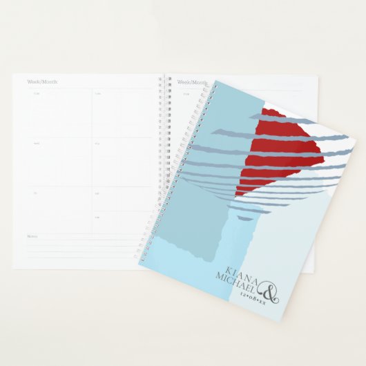 Colour Block Wedding Winter ID740 Planner (Display)