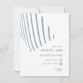 Colour Block Wedding Winter ID740 RSVP Kaartje (Achterkant)