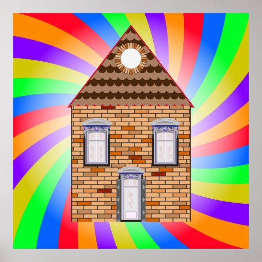 Colour Brick House Poster (Voorkant)
