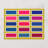 Colour Bricks (blue/pink) Briefkaart (Voorkant)