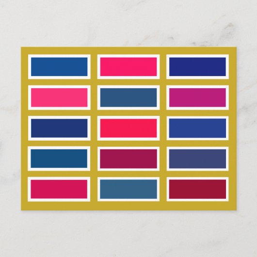 Colour Bricks (blue/pink) Briefkaart (Voorkant)