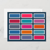 Colour Bricks (bold) Briefkaart (Voorkant / Achterkant)