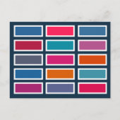 Colour Bricks (bold) Briefkaart (Voorkant)
