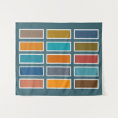 Colour Bricks (retro)  Wandkleed (Voorkant (horizontaal))