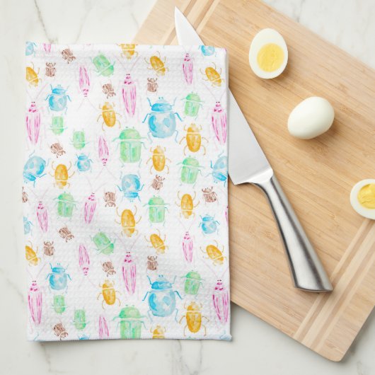 Colour Bug Tea Towel Theedoek (Quarter Fold)