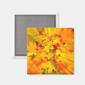 Colour Burst of Fall Leaves Autumn Colors Magneet (Voorkant / Achterkant)