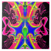 Colour Cacophony Fractal Tegeltje (Voorkant)