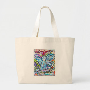 Colour Cancer Angel Bag Grote Tote Bag