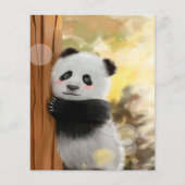Colour Cartoon Panda | Funny Cute Gift Flyer (Voorkant)