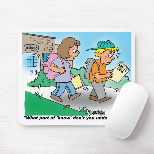 Colour Cartoon School Kinder Mousepad Muismat (Met muis)