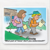 Colour Cartoon School Kinder Mousepad Muismat (Voorkant)