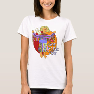 Colour Clip Art Angel - God zegene je T-shirt