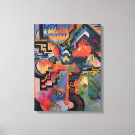 Colour Composition by August Macke,  kunst Canvas Afdruk