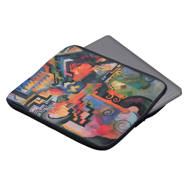 Colour Composition by August Macke,  kunst Laptop Sleeve (Voorkant top)