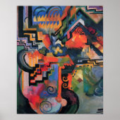 Colour Composition by August Macke,  kunst Poster (Voorkant)