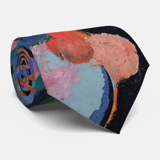 Colour Composition by August Macke, kunst Stropdas (Opgerold)