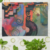 Colour Composition by August Macke,  kunst Theedoek (Gevouwen)