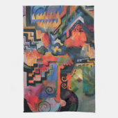 Colour Composition by August Macke,  kunst Theedoek (Verticaal)