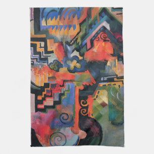 Colour Composition by August Macke,  kunst Theedoek