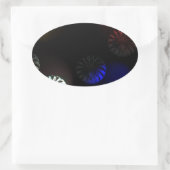 Colour Cystal Imager Ovale Sticker (Tas)