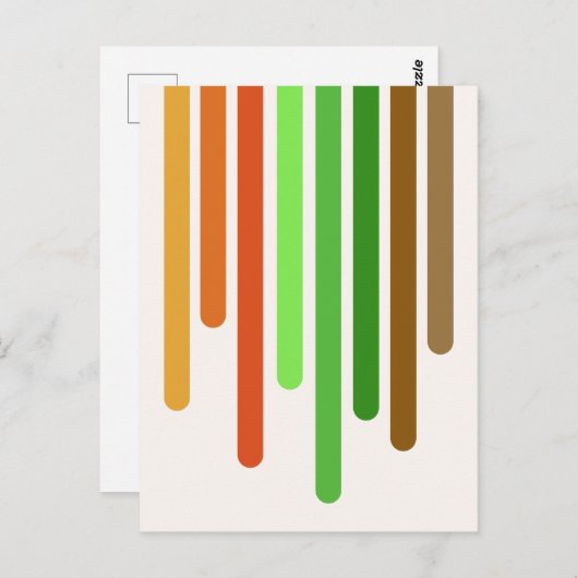 Colour Drips (Autumn) Briefkaart (Voorkant / Achterkant)