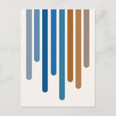 Colour Drips (blue/brown) Briefkaart (Voorkant)