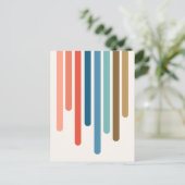 Colour Drips (Retro) Briefkaart (Staand voorkant)
