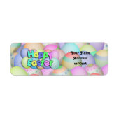 Colour Easter Eggs - Happy Easter Etiket (Voorkant)