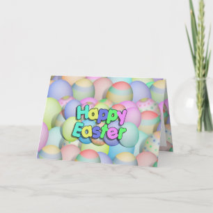 Colour Easter Eggs - Happy Easter Feestdagen Kaart