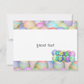 Colour Easter Eggs - Happy Easter Kaart (Voorkant)