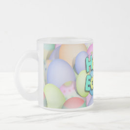 Colour Easter Eggs - Happy Easter Matglas Koffiemok