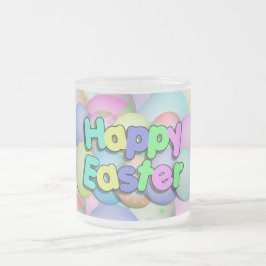 Colour Easter Eggs - Happy Easter Matglas Koffiemok