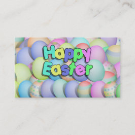 Colour Easter Eggs - Happy Easter Visitekaartje